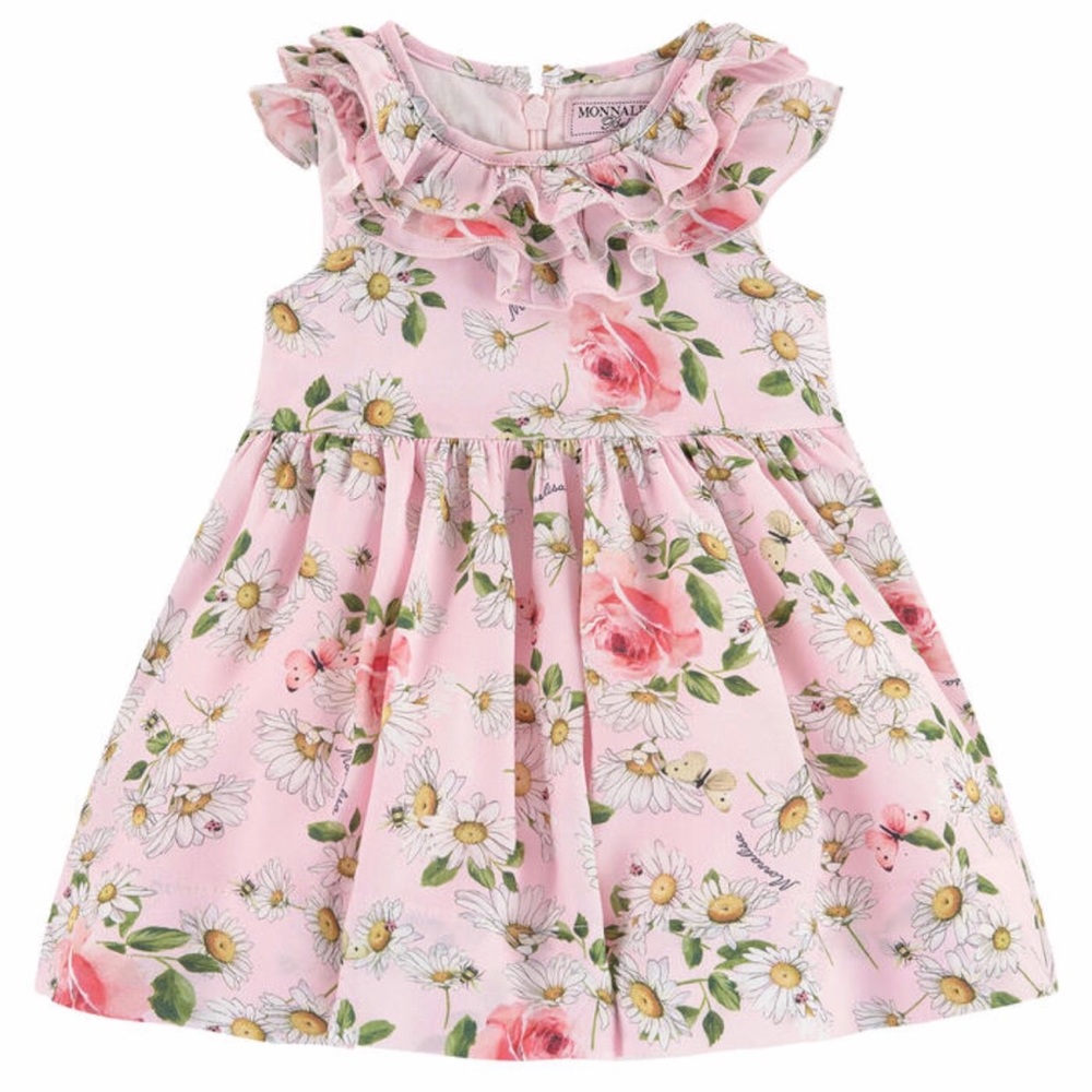 Monnalisa Baby Girls Floral Print Dress